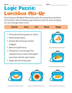 Logic Puzzle: Lunchbox Mix-Up