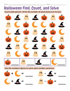Halloween Find, Count, and Solve