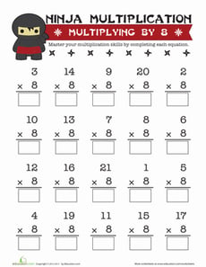 Multiplying by 8