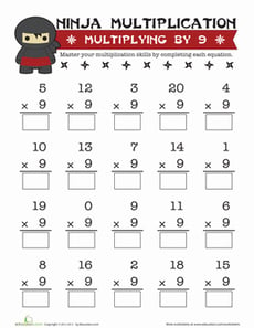 Multiplying by 9