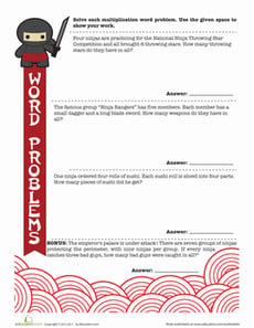 Ninja Word Problems