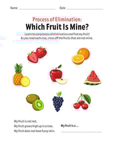 Process of Elimination: Which Fruit Is Mine?