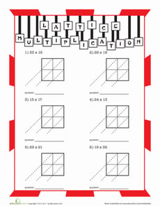 Lattice Multiplication