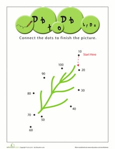 Leaf Dot-to-Dot