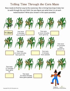 Telling Time: Corn Maze