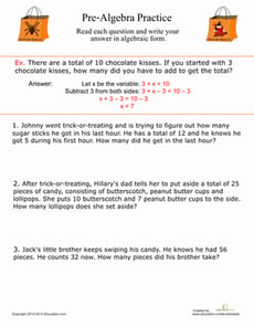 Pre-Algebra Practice