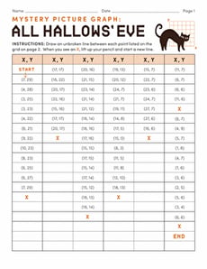 Mystery Picture Graph: All Hallow's Eve