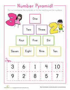 Number Pyramid: 1-10