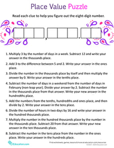 Place Value Puzzle #2