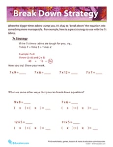 Multiplication Strategy