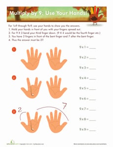 9 Times Table Hand Trick