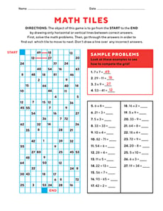 Math Tiles Mash-up