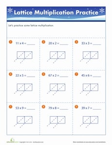 Winter Lattice Multiplication