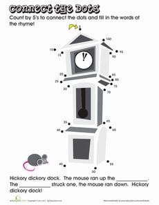 Hickory Dickory Dock Skip Counting