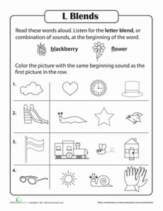 Consonant Sounds: L Blends