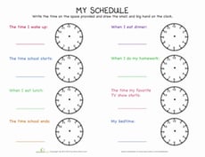 Telling Time: My Day