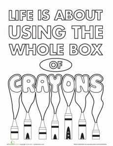 Crayons Quote