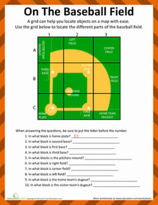 Baseball Field Diagram