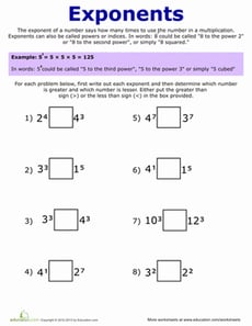 Exponent Practice