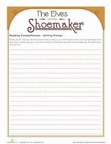 The Elves and the Shoemaker: Writing Response