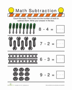Construction Zone Subtraction 10