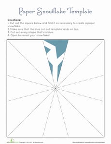 Paper Snowflake Template