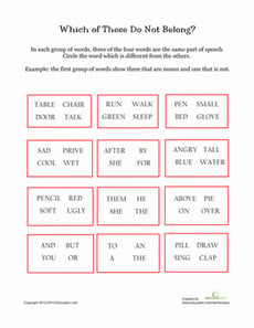 Grammar Categorization