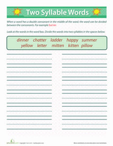 Two Syllable Words