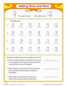 Review Addition: Adding Ones and Tens