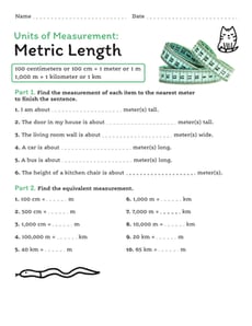 Units of Measurement: Metric Length
