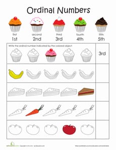 Teaching Ordinal Numbers
