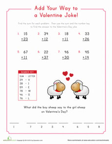 Valentine Math Cryptogram