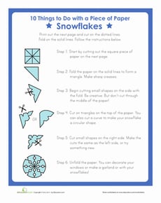 Cut Out Snowflakes