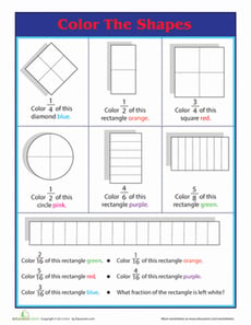 Portion Control: Color the Fractions