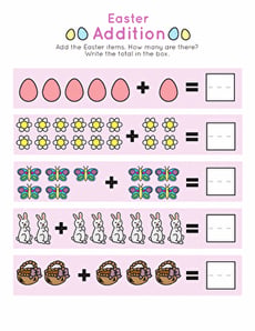 Easter Addition Practice