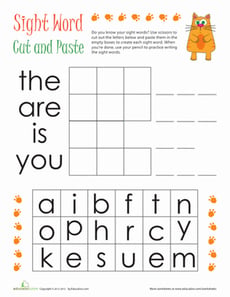 Sight Word Scramble