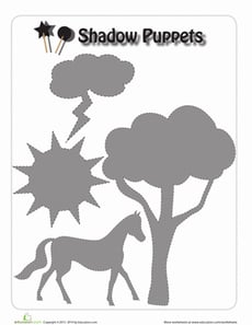 Horse Shadow Puppet