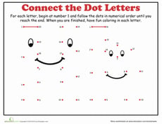 Dot-to-Dot Alphabet: H