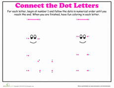 Dot-to-Dot Alphabet: L
