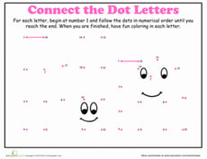 Dot-to-Dot Alphabet: N