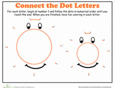Dot-to-Dot Alphabet: O