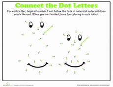 Dot-to-Dot Alphabet: S