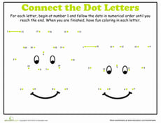 Dot-to-Dot Alphabet: W