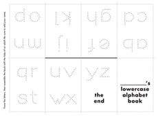 Tracing Lowercase Letters: Mini Alphabet Book
