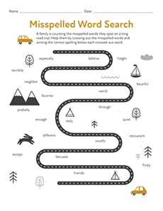 Misspelled Word Search