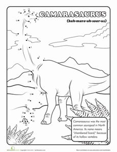 Dino Dot to Dot: Camarasaurus