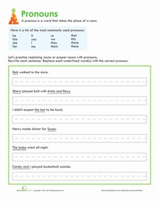 Practice Pronouns
