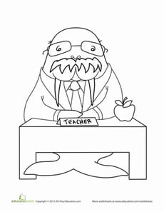 Walrus Coloring Page