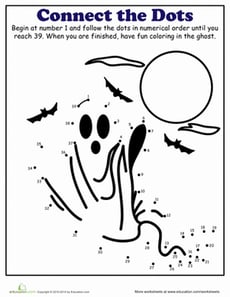 Halloween Dot-to-Dot: Ghost