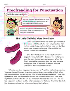 Proofreading for Punctuation